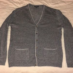 Saks Fifth Avenue Linen Blend Cardigan Sweater L